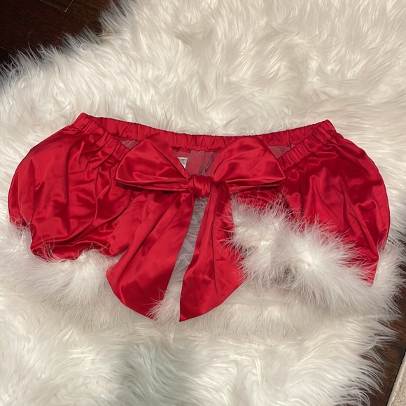 NWOT La Senza Mrs Clause Santa Bra & Skirt Christmas Lingerie Set Size Large - Picture 7 of 9